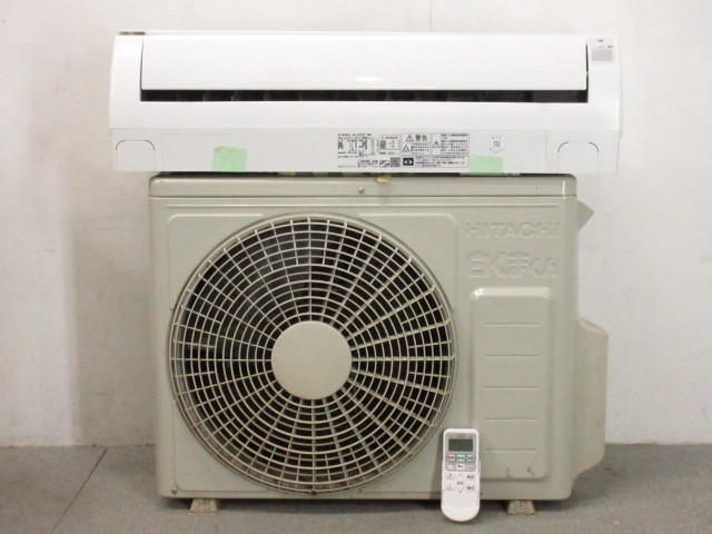 HITACHI 日立 RAS-AJ22E/RAC-AJ22E ルームエアコン 白くまくん 主に6畳用 2015年製 2-E033/1/A1B1_1