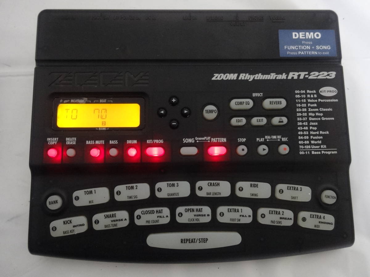1374★ ZOOM Rhythmtrak リズムマシーン RT-223 RT-113 2点まとめ 現状品