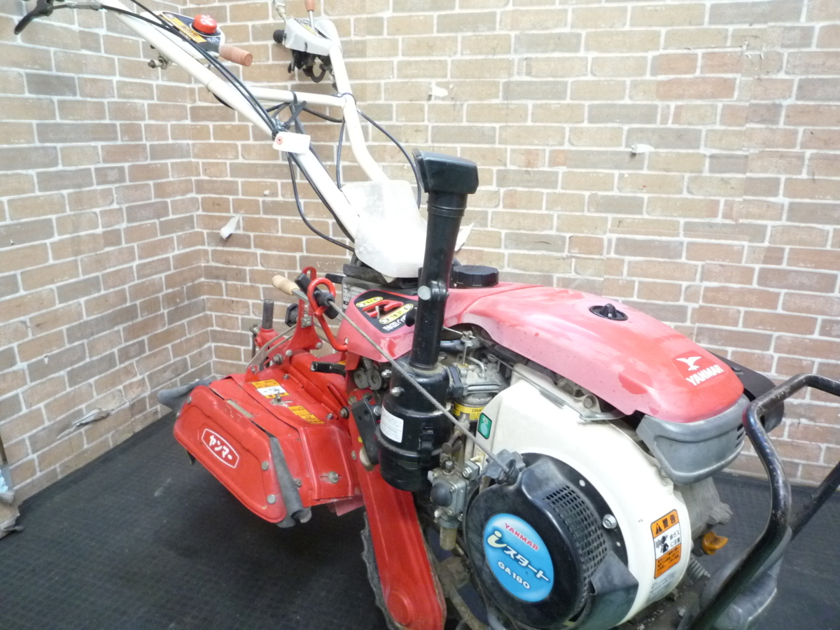 耕運機 中古 ヤンマー 管理機 4.6馬力 SK65 歩行型 農用トラクター エンジン GA180ASKAA_1