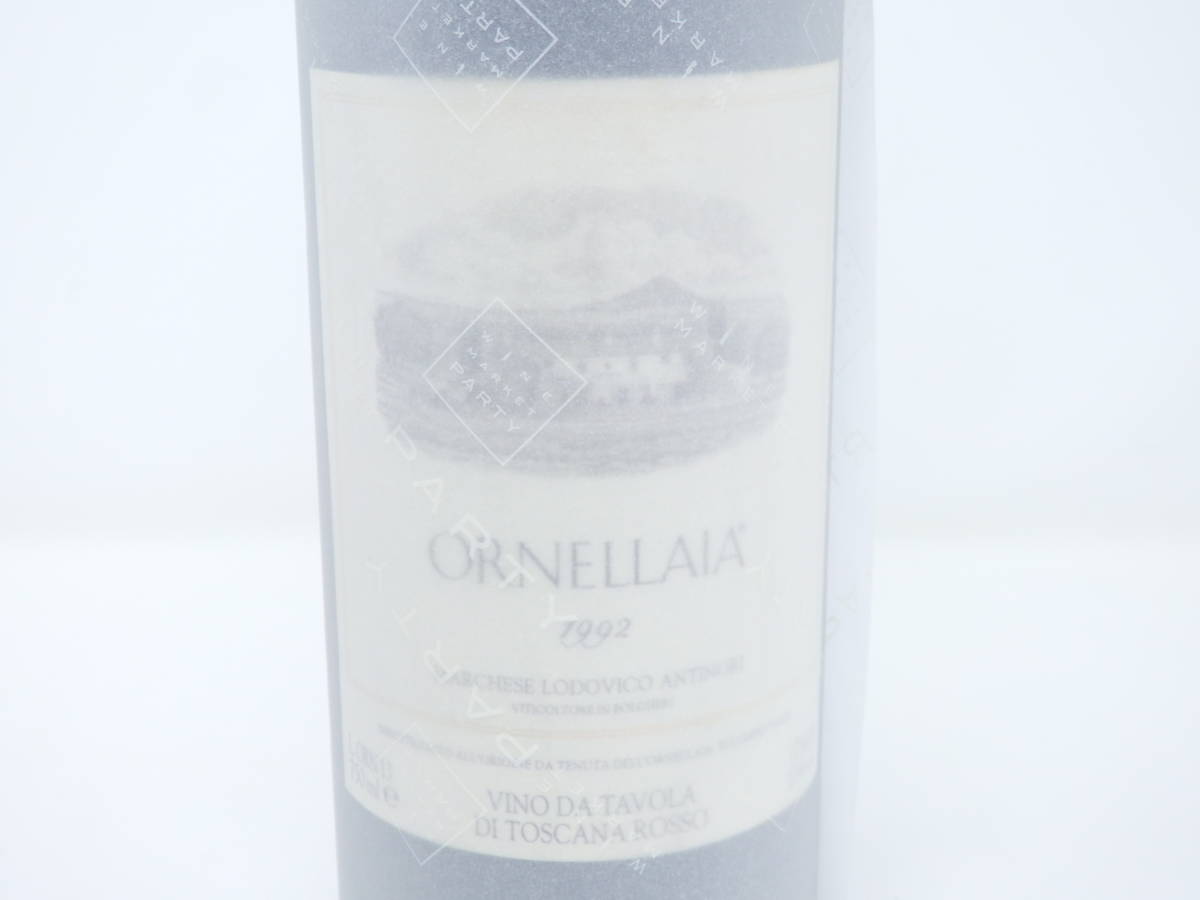 Ornellaia オルネライア 1992 赤ワイン イタリア 750ml 新品 IPOZIGHT