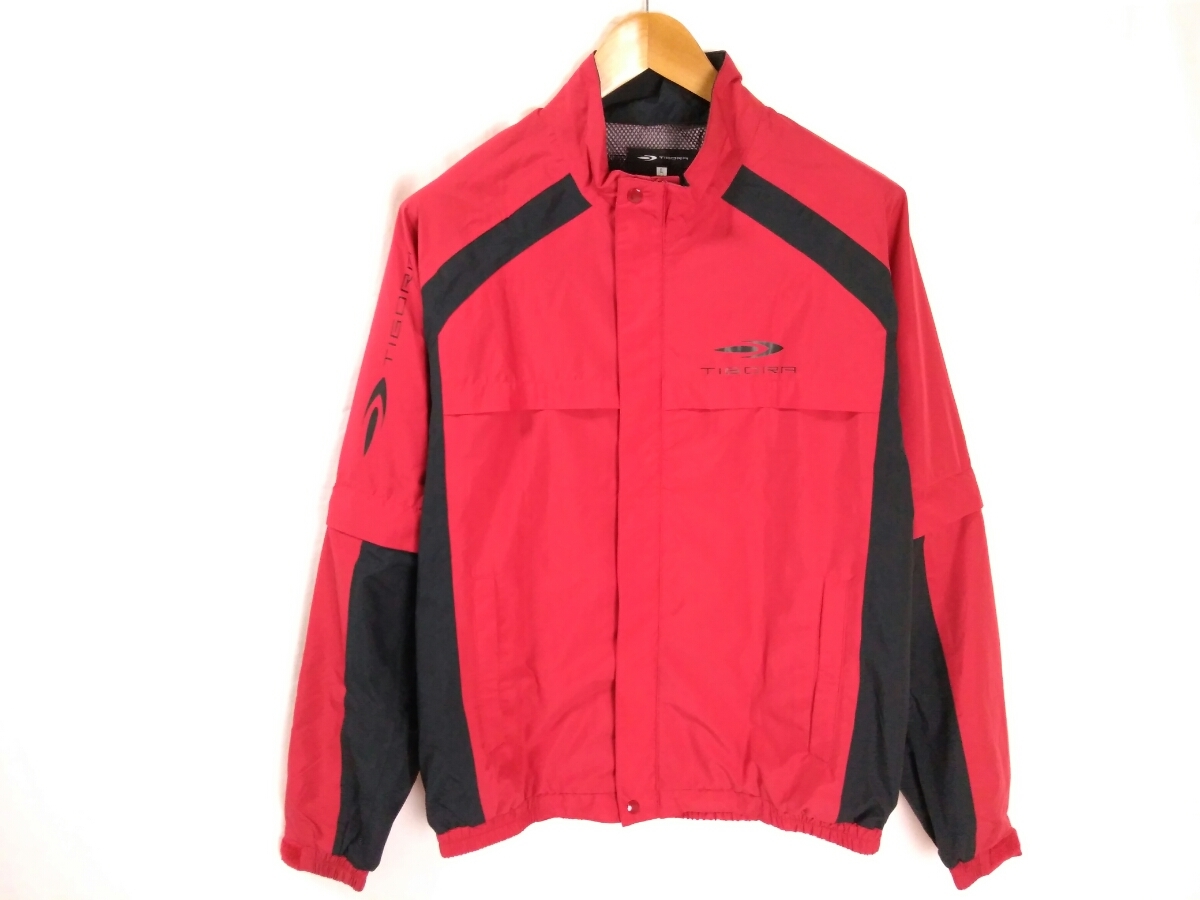 新品同様 2way 好配色 TIGORA GOLF 撥水加工 レインウェア 上下 セットアップ メンズL ティゴラ ゴルフウェア 国内正規品 1901187