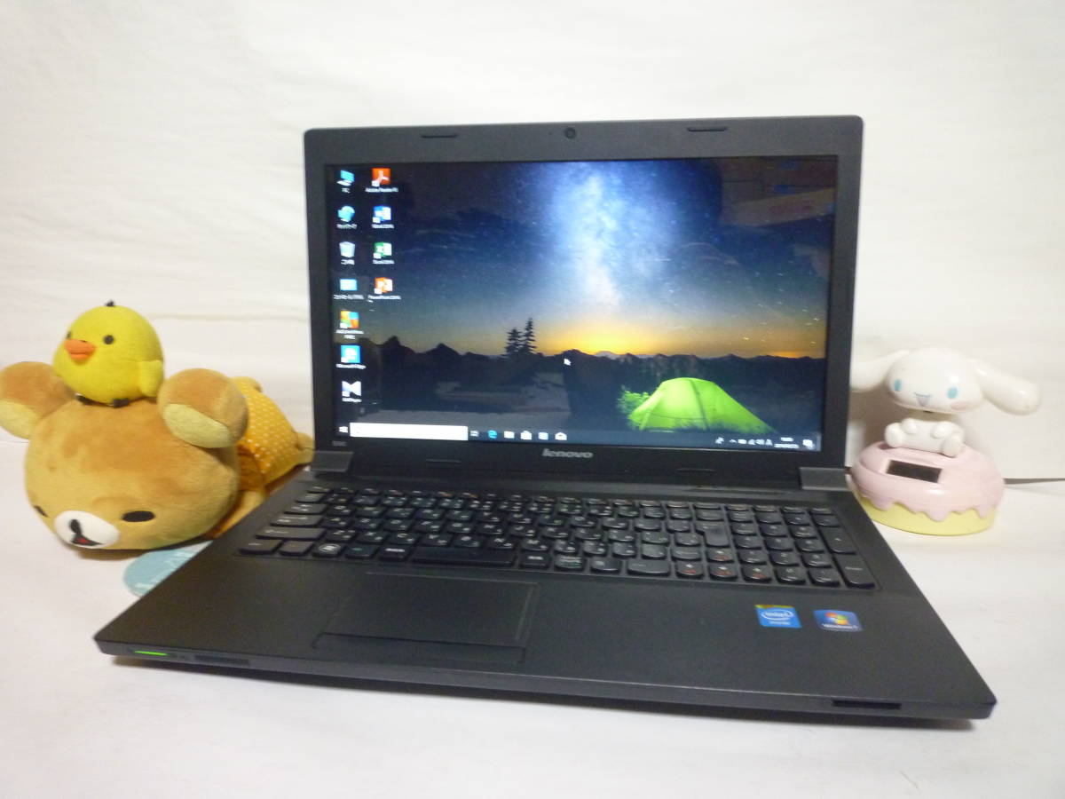 最新Windows 10 美品 LENOVO B590 メモリ 4G/500GB Office2016/無線LAN 