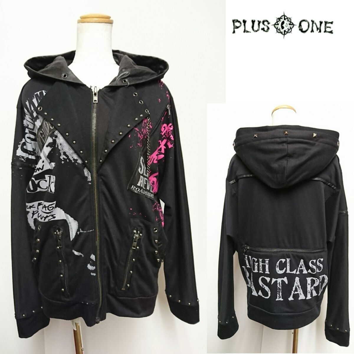 送料込み【SEX POT ReVeNGe】PUNK BIG Dolman Parka 黒 M / セックス 