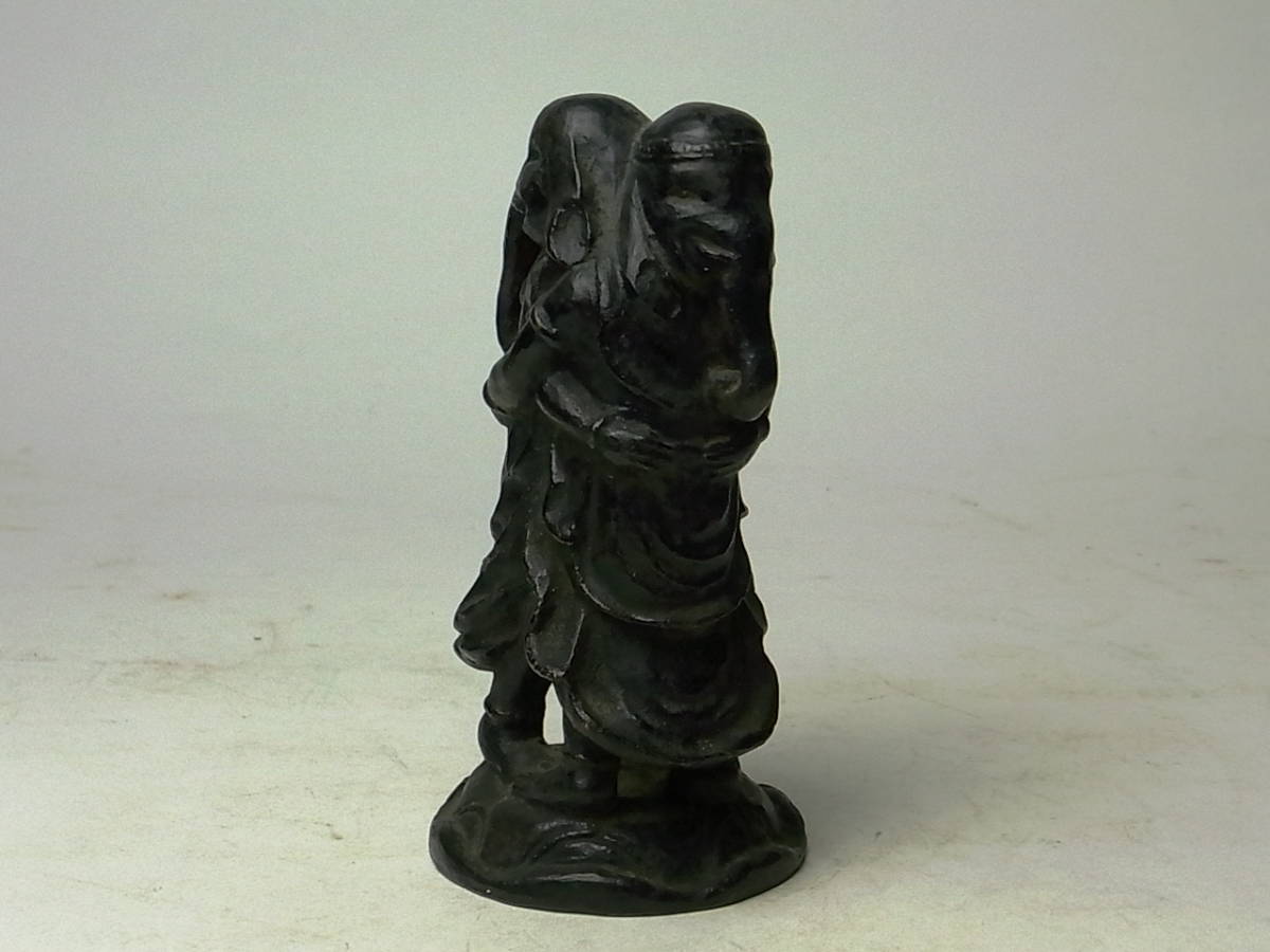 u257 古銅製 歓喜天 歓喜仏 秘仏 チベット ガンダーラ 密教美術 仏教