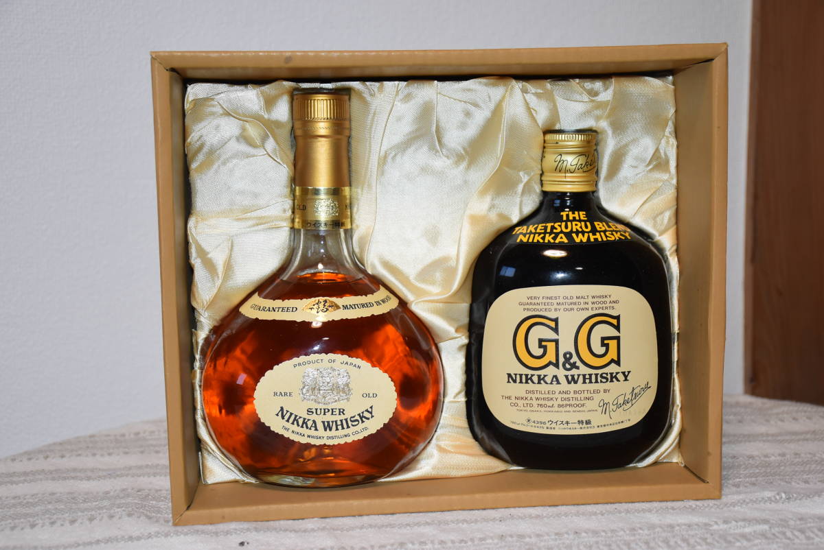 NIKKA WHISKY G&G Gold & Gold 2本セット 未開栓 NIKKA WHISKY G&G Gold &