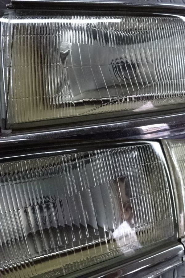 トヨタ純正 GX71 マークⅡ バン ヘッドライト ハロゲン 左右セット