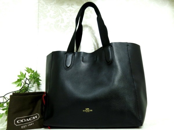 ○未使用○COACH コーチ○メンズ○レザー 本革○トート バッグ○