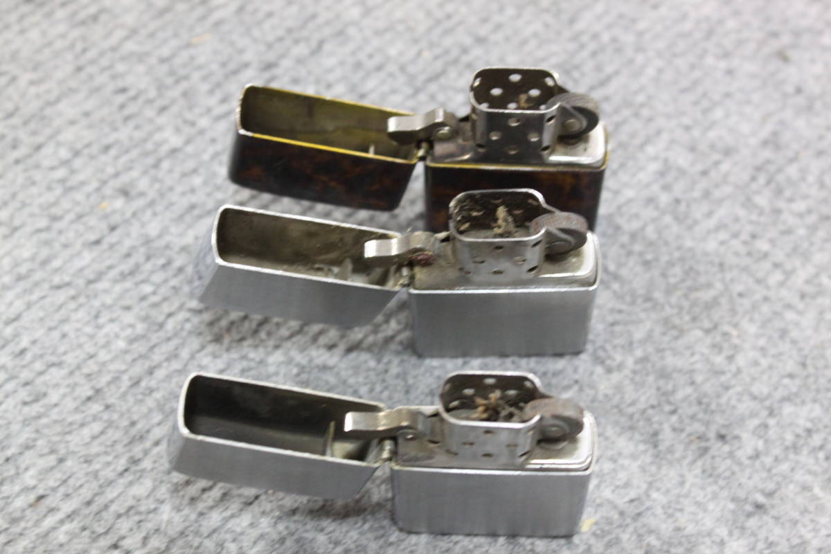 ZIPPO 3個 ジッポ ライター セット ガスライター5個まとめ売り 