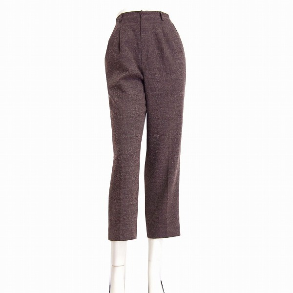 お買い得，限定セール M /Burberrys バーバリー 美脚ツイードパンツ 小さいサイズ 表記Small 5号 7号/XS S相当 茶/ブラウン 伸縮 秋冬 ボトムス レディース(パンツ、スラックス)｜売買されたオークション情報、yahooの商品 女性用