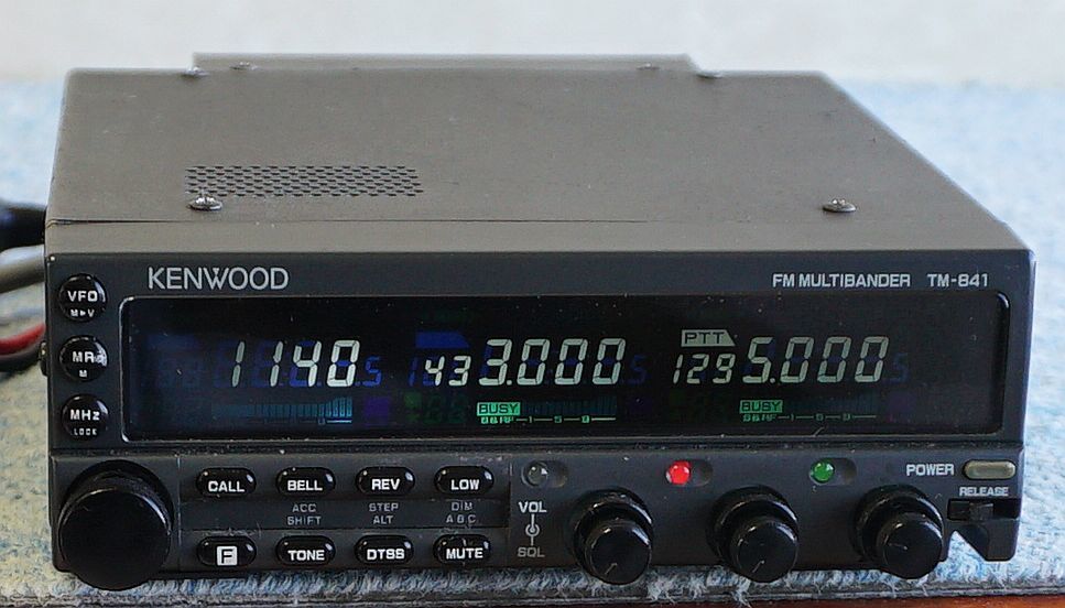☆KENWOOD TM-841表示部ジャンク 2ユニット（430MHZ，1200MHZ）搭載