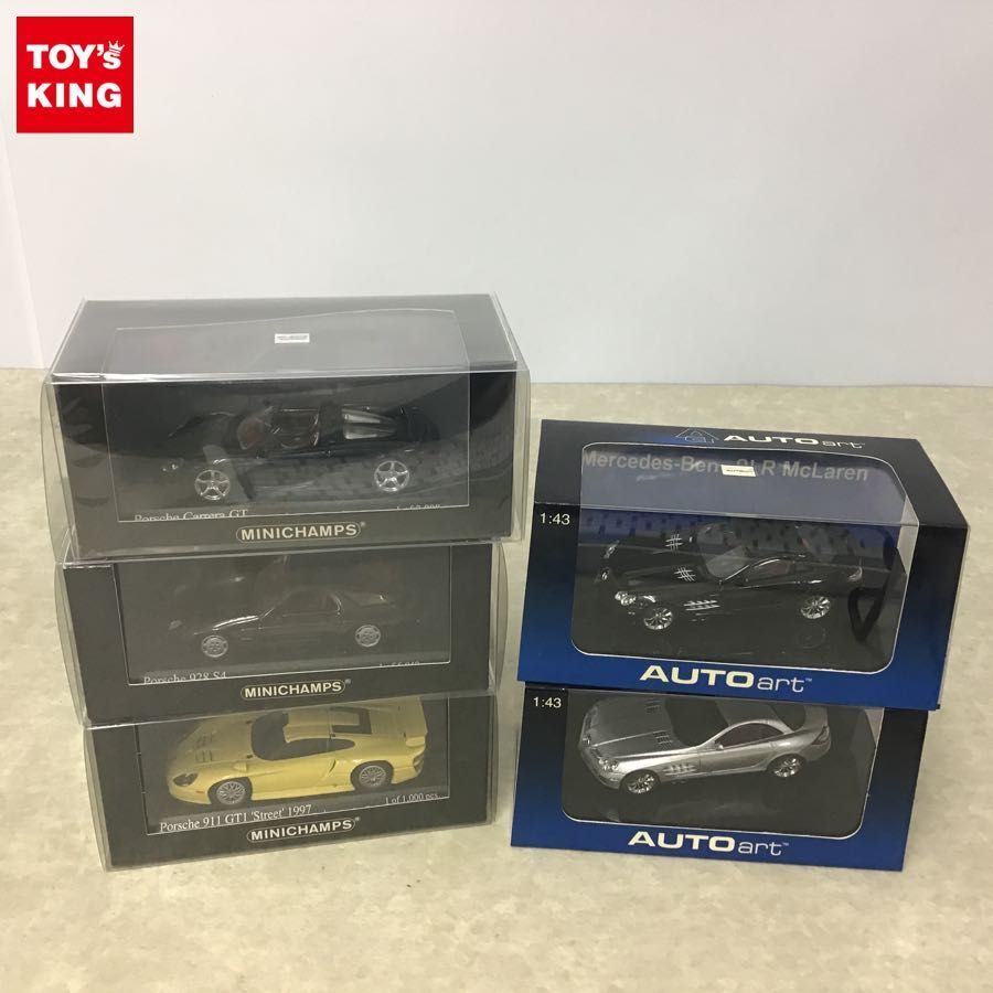 生写真 コンプ ミニチャンプス 他 1/43 ポルシェ 911 GT1 ストリート 1997 ポルシェ