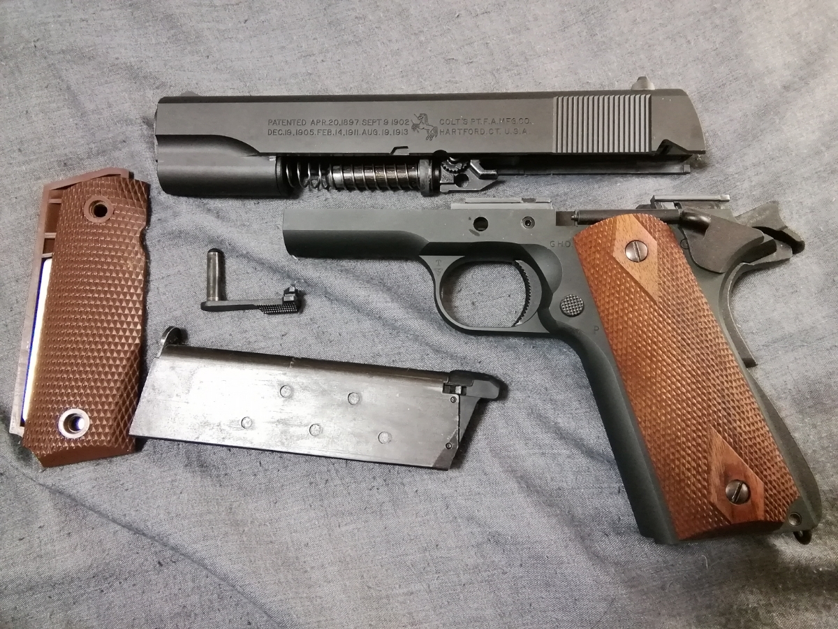 ★激レア　マルイ Ｍ1911Ａ１　コルト ガバメント ベース　キャロムショット特別仕様　カスタムフレームとカスタムスライドのセット