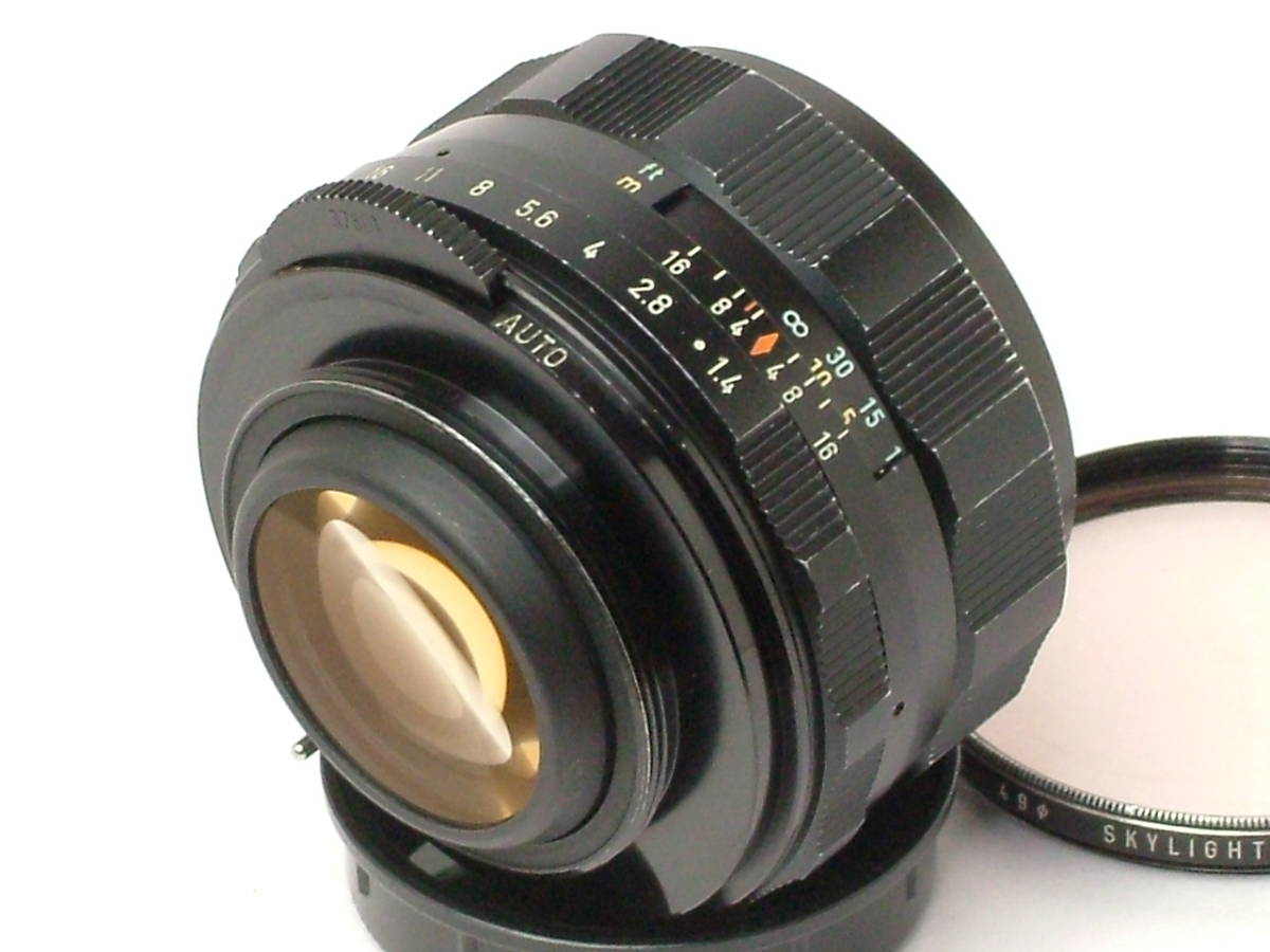 Super TAKUMAR 50mm F1.4 アトム (実用中古) 実写確認済み M42マウント