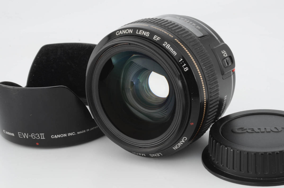美品 CANONキャノン 単焦点レンズ EF 28mm F1.8 USM