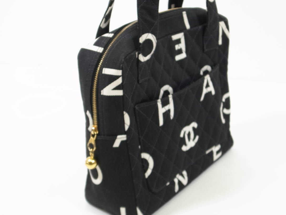 CHANEL シャネル ハンドバッグ キャンバス ブラック ココ (514-06657 