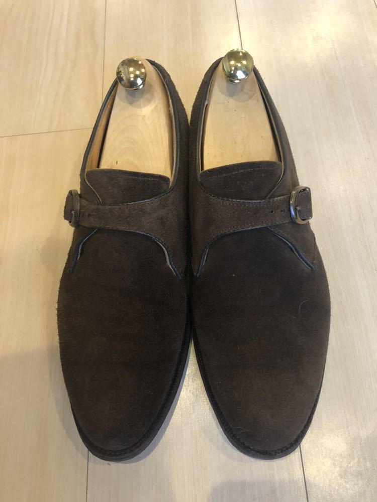 オールデン シングルモンク ブラウン スエード SHIPS別注 8D ALDEN 