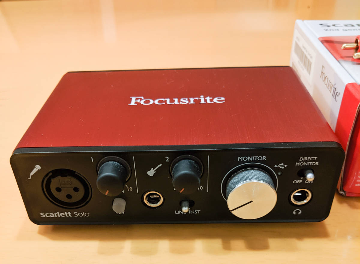 Scarlett Focusrite Solo G2 オーディオインターフェース オーディオ 