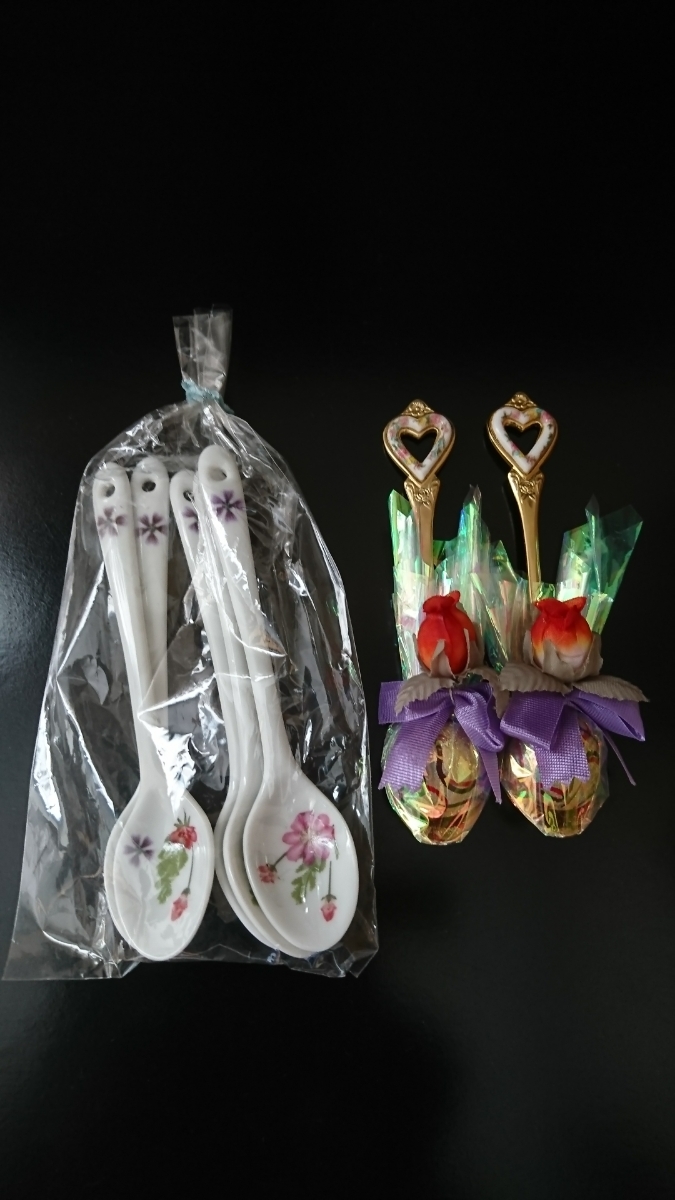 【スプーン】・陶器スプーン、ティースプーン_1