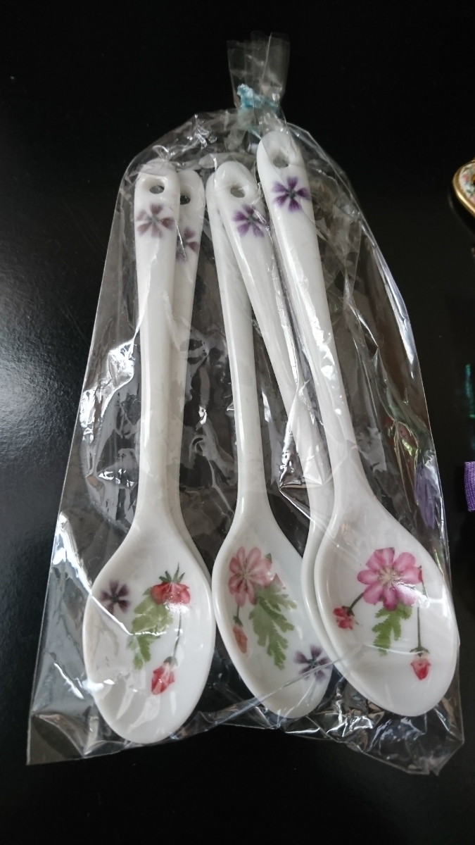 【スプーン】・陶器スプーン、ティースプーン_2
