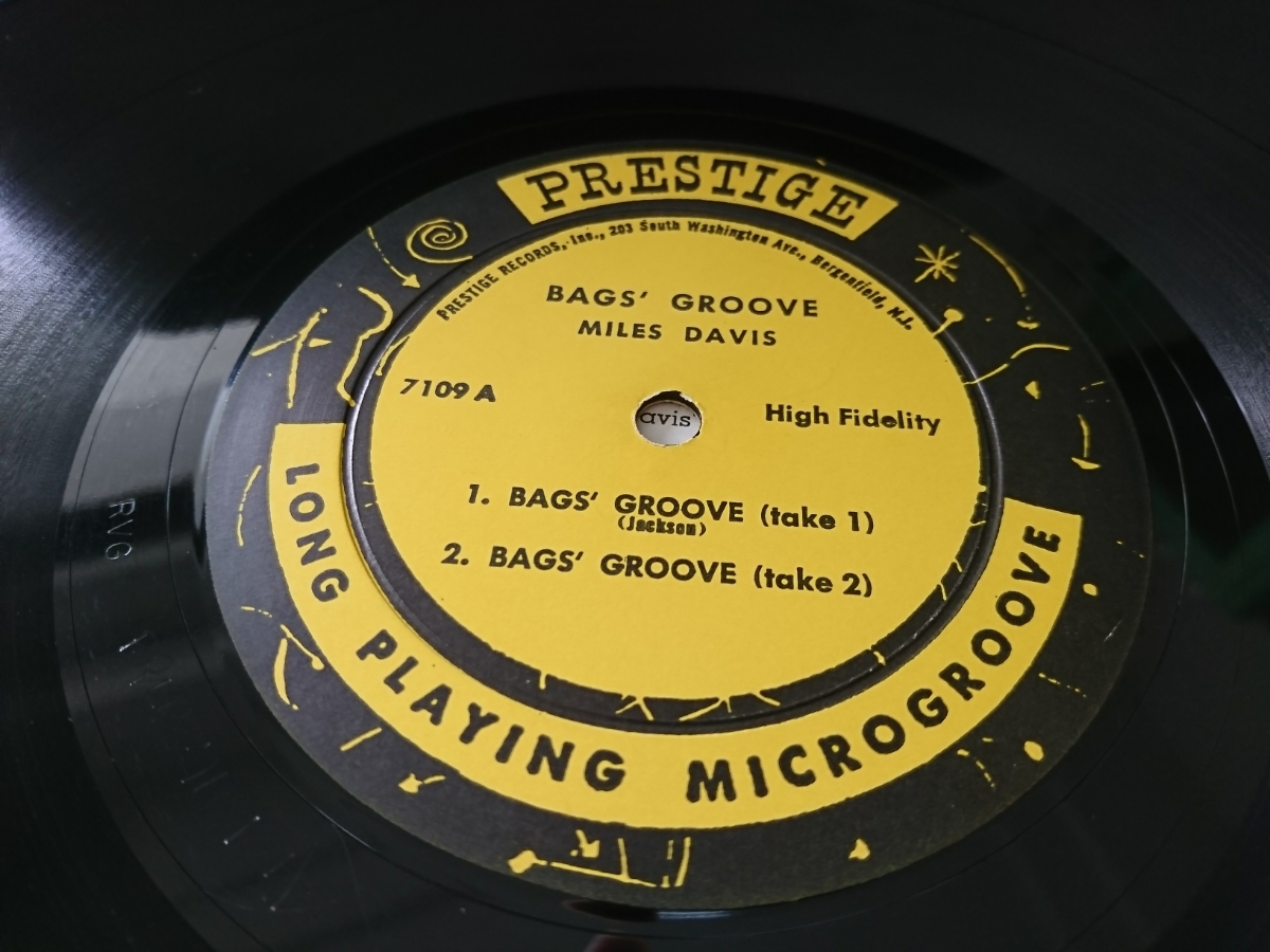 美盤 MILES DAVIS BAGS GROOVE PRESTIGE 7109 RVG NJ 深溝 DG 準