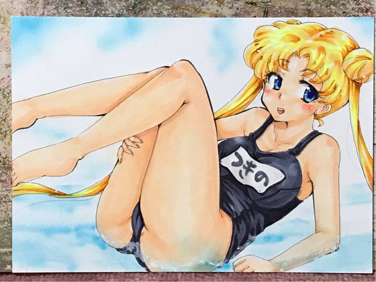 手描きイラスト 月野うさぎ スクール水着 手描きイラスト 売買されたオークション情報 Yahooの商品情報をアーカイブ公開 オークファン Aucfan Com