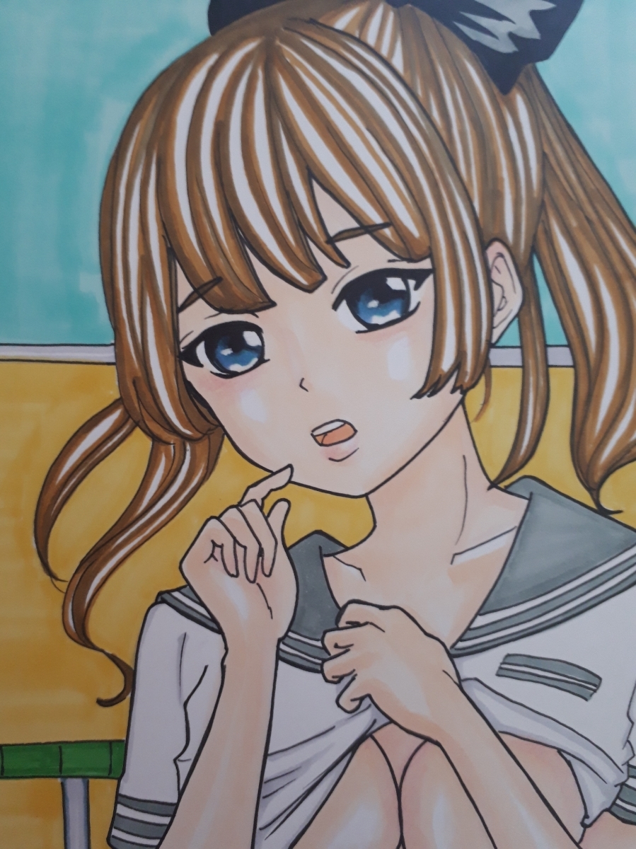 手描きイラスト オリジナル サイズ プールサイド 制服 セーラー服 Jc 手描きイラスト 売買されたオークション情報 Yahooの商品情報をアーカイブ公開 オークファン Aucfan Com