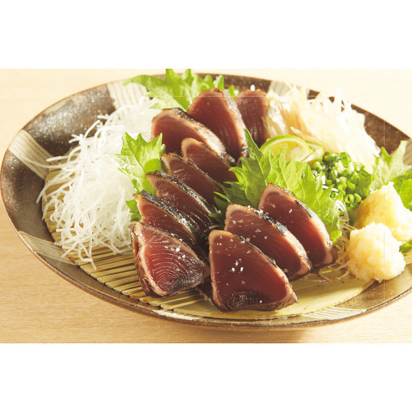 ■父の日に！明神水産一本釣り戻り鰹使用藁焼きかつおたたき/送料無料/専用メッセージカード付/申込み6月11日まで