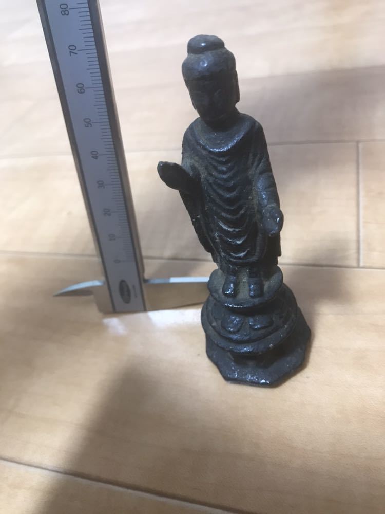 四臂観音仏像』精銅製 仏教美術 供養仏具 守護尊像 唐物 中国 密教