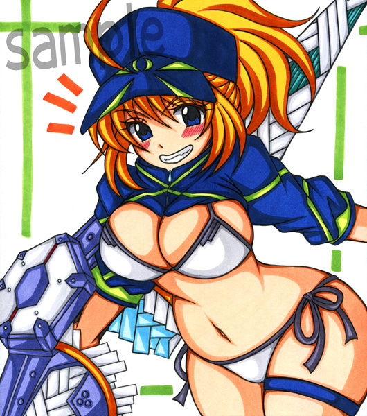 同人手描きイラスト◇色紙◇FGO 謎のヒロインXX 水着 Fate/Grand Order