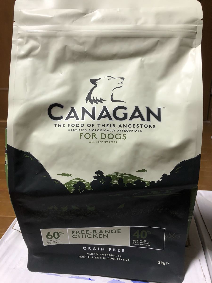 CANAGAN グレインフリーチキンドッグフード 2kg2袋未開封 2kg CANAGAN