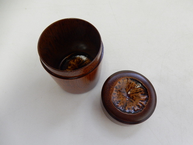 木製 | 三浦竹泉 都屋川北良造 茶道具 「紅山桜 茶器(棗) 古美術ささき 共箱 作 川北良造 Yahoo 5客 茶托」 『槐瓢形茶入』 人間国宝の中古品・新品