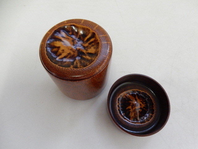 木製 | 三浦竹泉 都屋川北良造 茶道具 「紅山桜 茶器(棗) 古美術ささき 共箱 作 川北良造 Yahoo 5客 茶托」 『槐瓢形茶入』 人間国宝の中古品・新品
