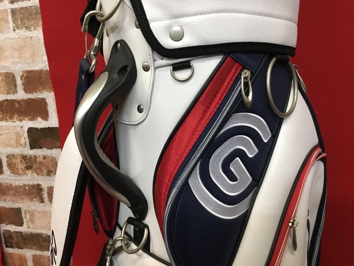 Cleveland Golf キャディバッグ ホワイト/ネイビー/レッド cleveland