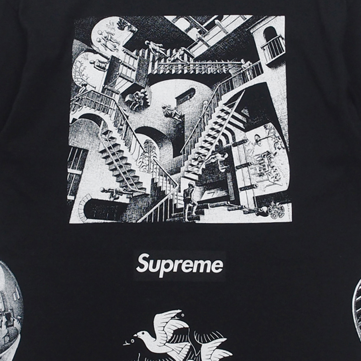 Supreme - M.C. Escher Collage Tee 黒L シュプリーム - マウリッツ