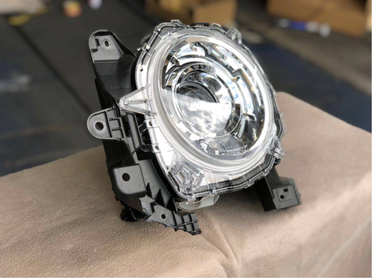 スペーシア ギア 左 ヘッドライト LED MK53S レンズ綺麗ステー欠品なし