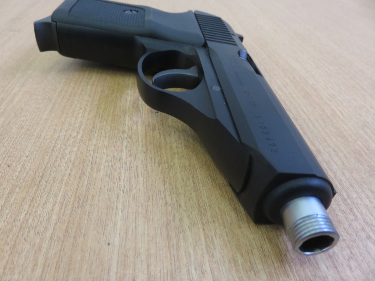 af366 ジャンク KSC ガスガン P230 サイレンサー付