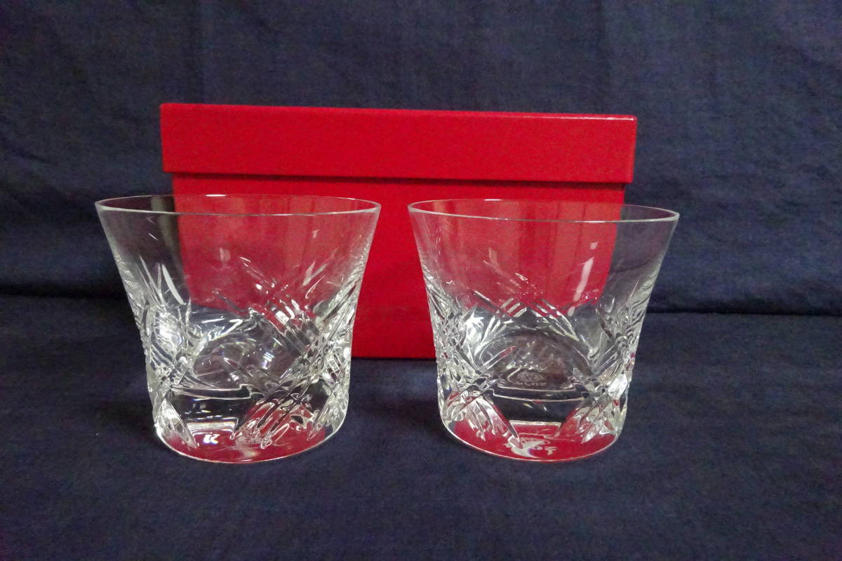 バカラ ロ ックグラス 未使用 2個 共箱 未使用 美品_1