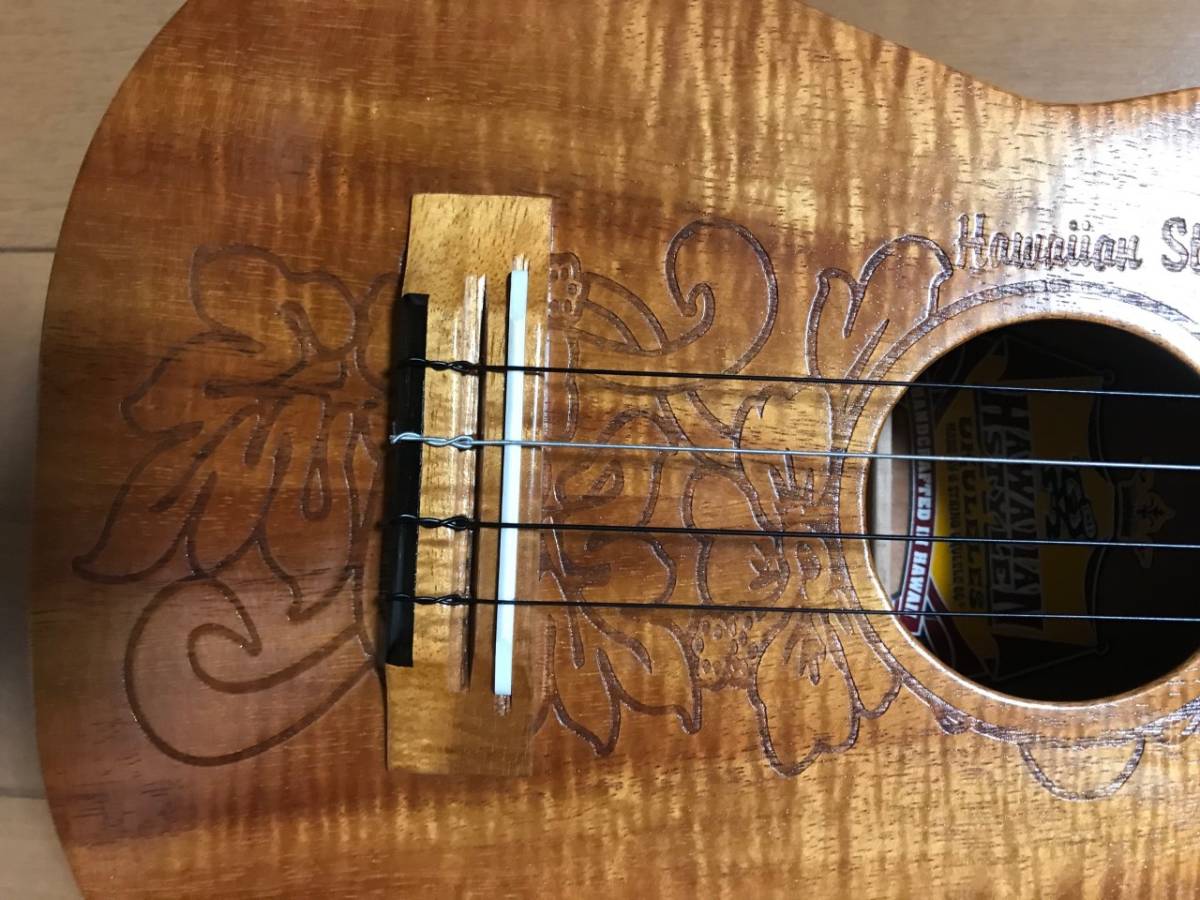 【終活】G STRING UKULELE Co 　ハワイアン・スタイルのウクレレ（全長約６６センチ）_3