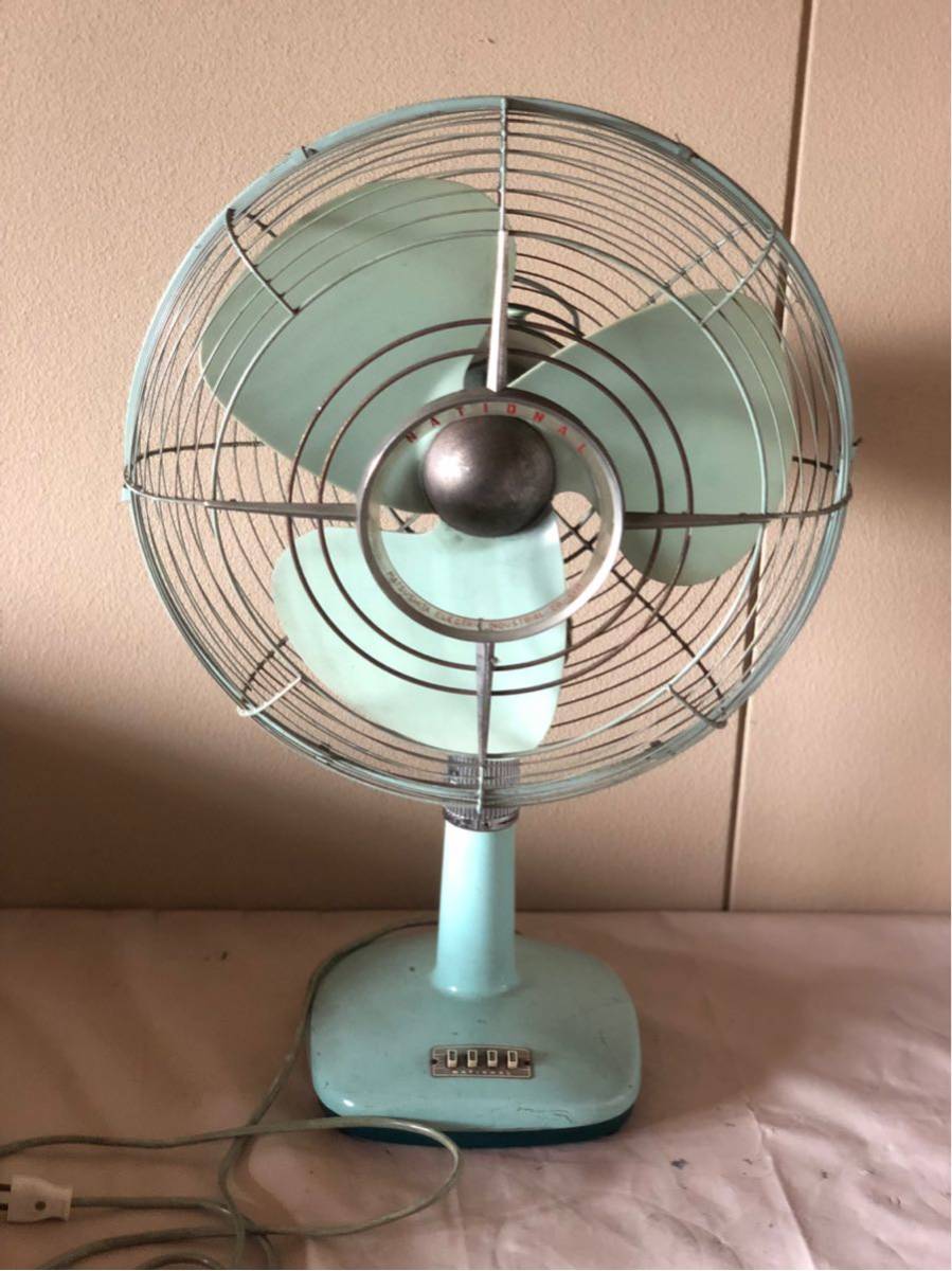  昭和レトロ National ナショナル ELECTRIC FAN 扇風機 鉄製(扇風機)｜売買されたオークション情報、yahooの商品情報をアーカイブ公開 - オークファン 扇風機