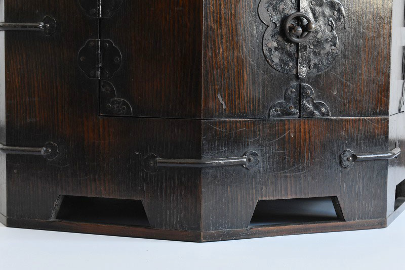 希少！【李朝？時代八角箱】/バンダヂ/匪/李朝家具/民藝/民芸/ソバン/ロー