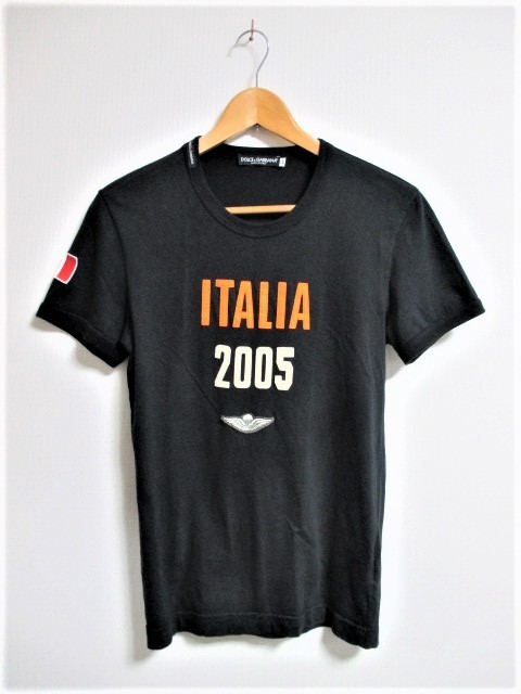 ☆DOLCE&GABBANA ドルチェアンドガッバーナ ドルガバ 国旗 丸首 T