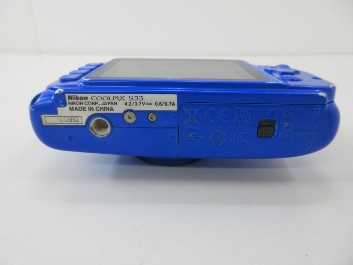 難有り Nikon ニコン COOLPIX S33 耐衝撃/防塵/防水 デジタルカメラ