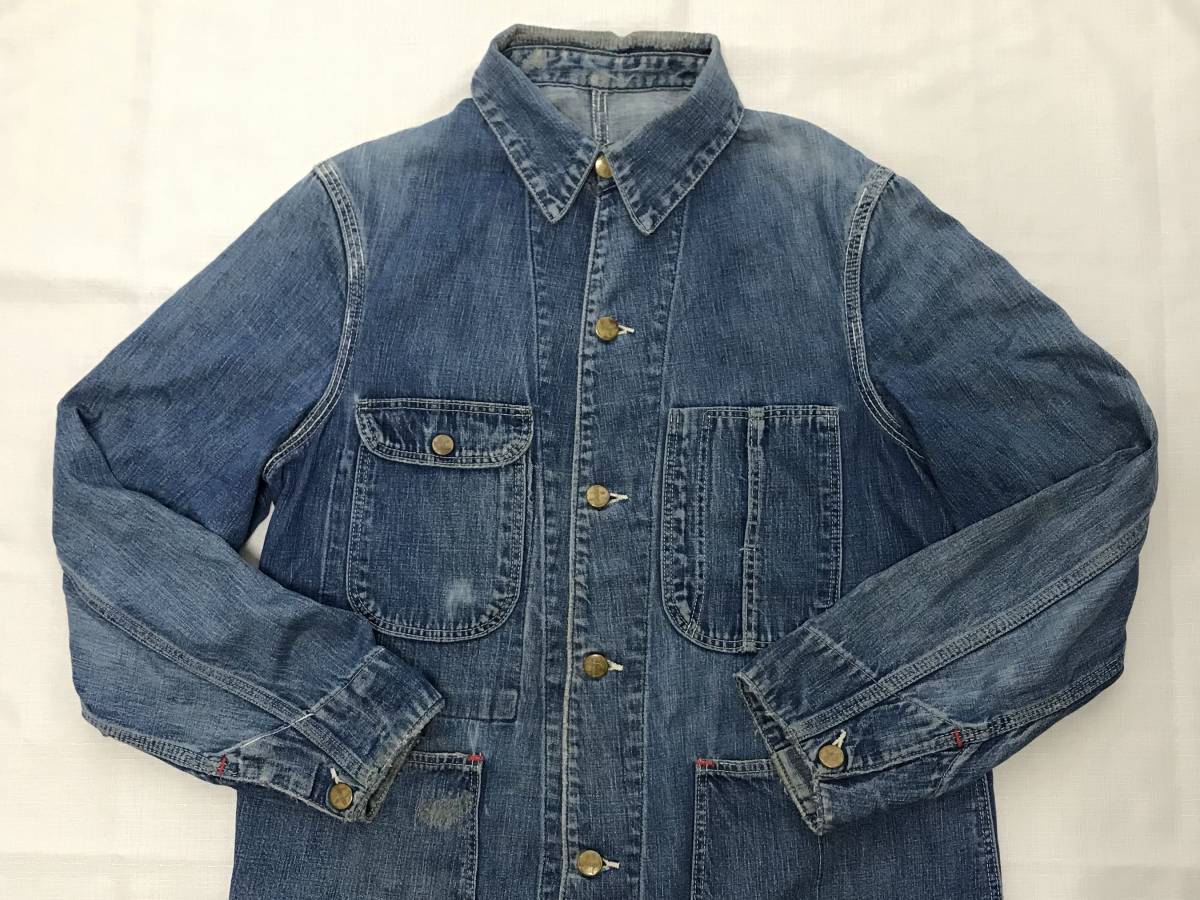 希少 XSサイズ 50sビンテージ UNION MADE SANFORIZED インディゴ 