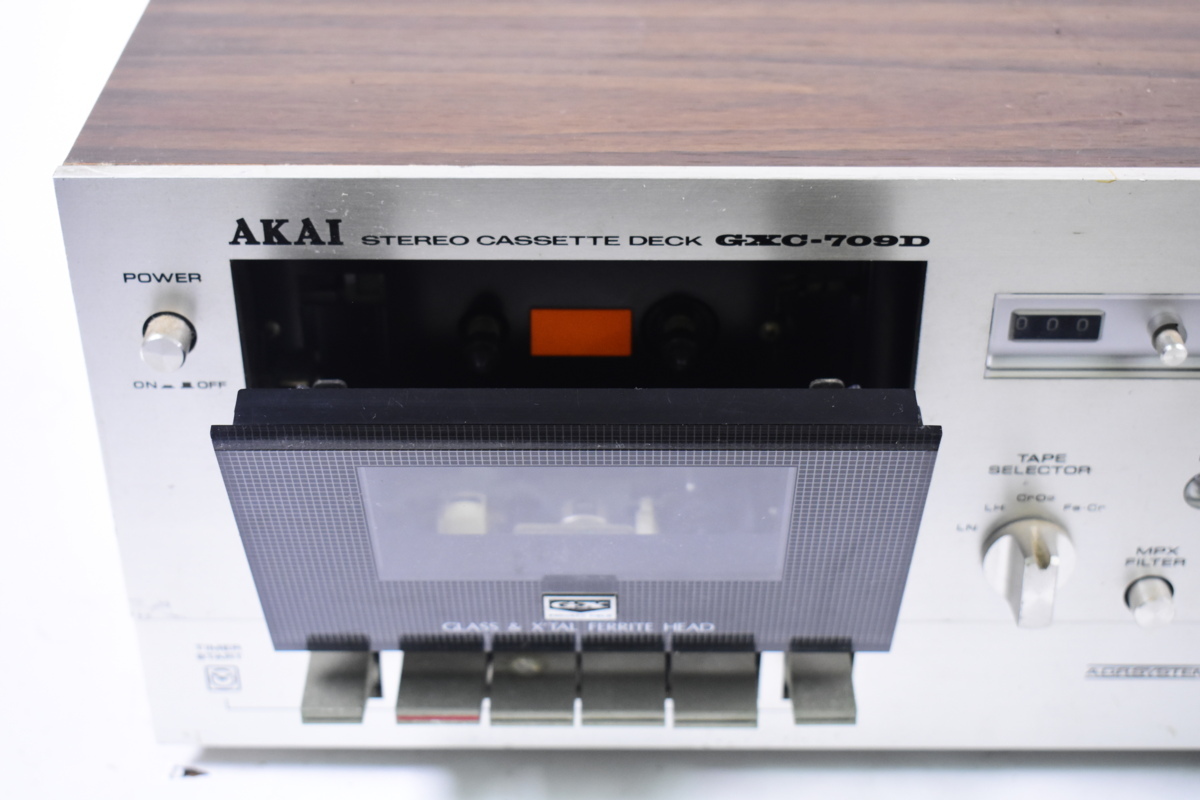 ジャンク AKAI GXC-709D カセットデッキ アカイ 赤井電気 テープ