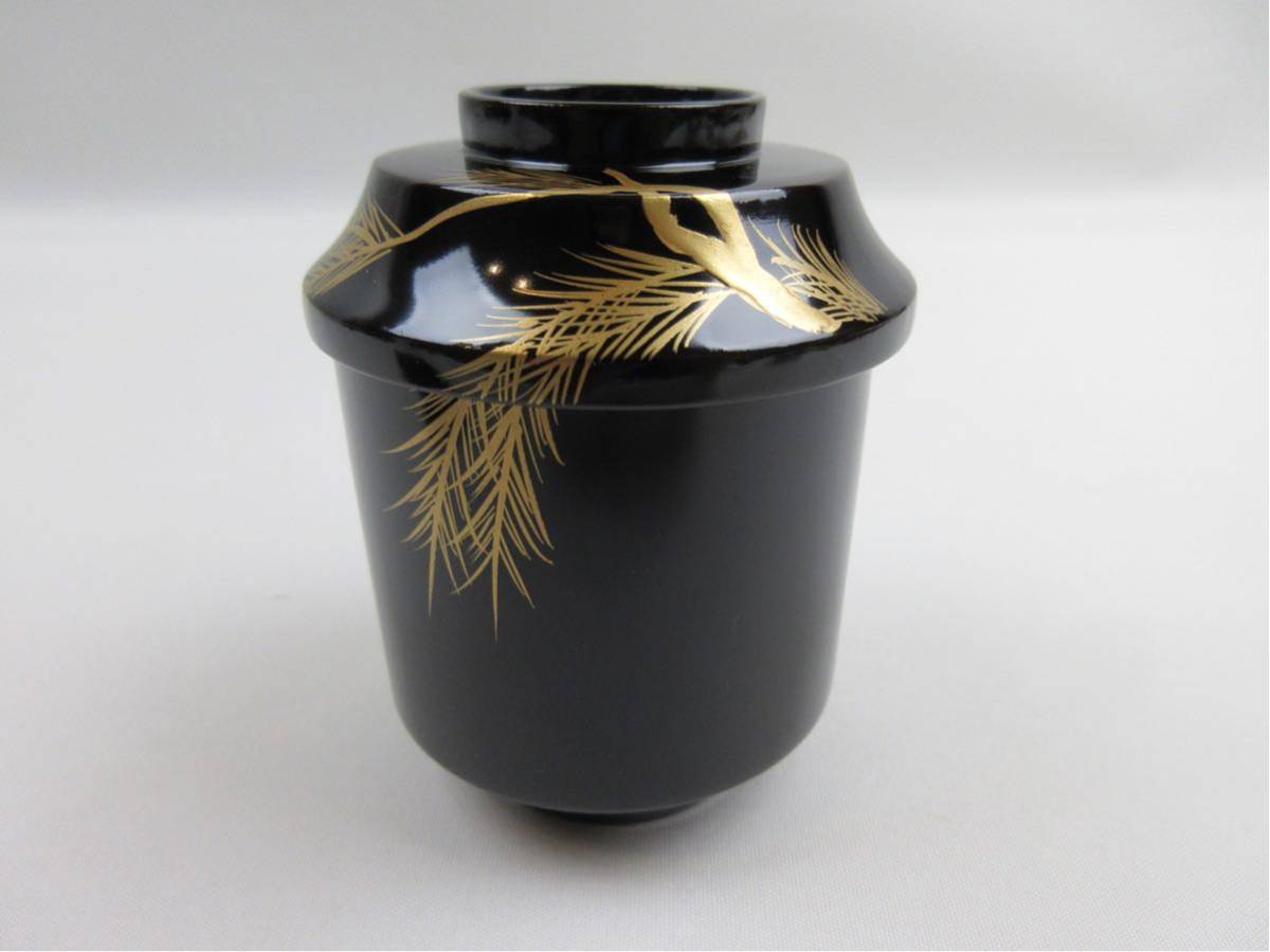 輪島塗 極上堅地本磨柳蒔絵 箸洗 小吸物椀 10客揃