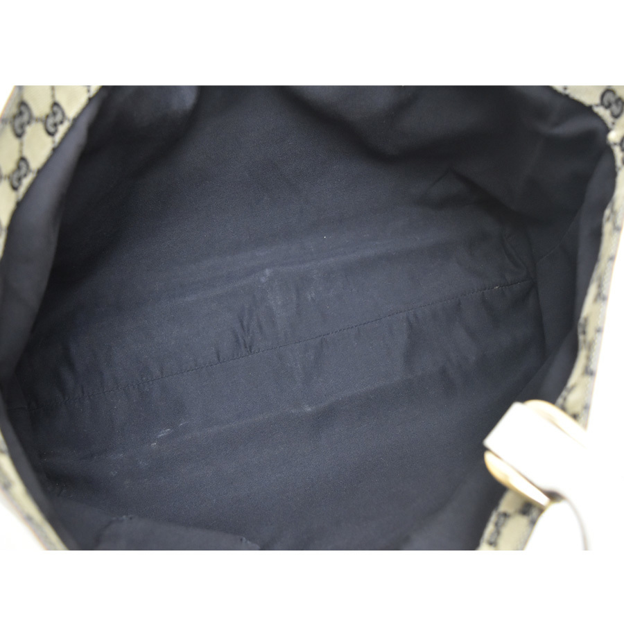 1円◇GUCCI グッチ 141472 トートバッグ ハンドバッグ ショルダーバッグ 肩掛け かばん レザー ホワイト◇