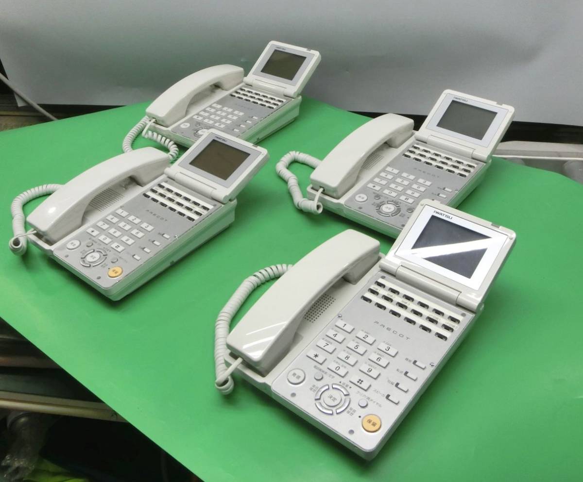 Pyrecot 比較的綺麗 動作チェックOK IWATSU PRECOT 多機能電話機 ビジネスホン NR-18KT WHT - 2 TEL4台セット 即日 ...