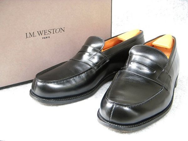 美品】JMウエストン 180 ローファー 6D 純正シューツリーつき JM