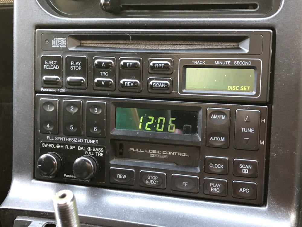 初代ロードスター NA 純正カーオーディオ テープデッキとCDセットで