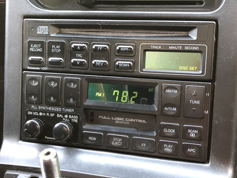 初代ロードスター NA 純正カーオーディオ テープデッキとCDセットで